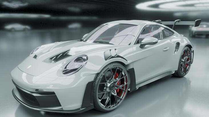 Porchse GT3 - White Porchse GT3 - White